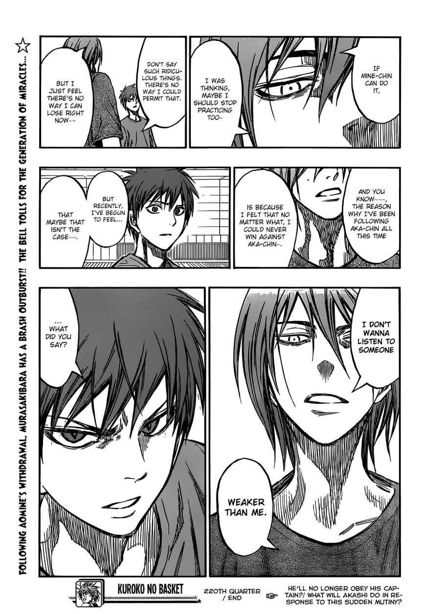 Kuroko no Basket - Replace Plus Chapter 220 page 21 - 