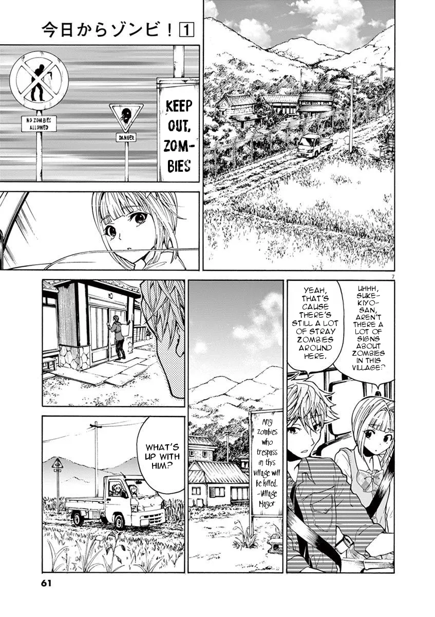 Read Kyou Kara Zombie! chapter 4 image 6 on Lezhin