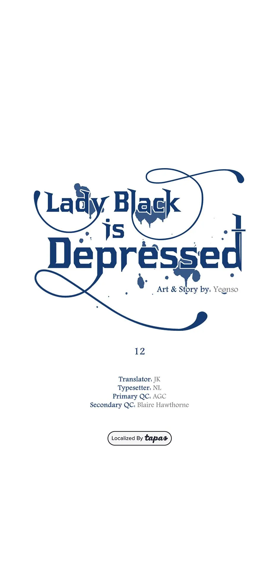 Read Lady Black is depressed chapter 12 image 7 on Lezhin