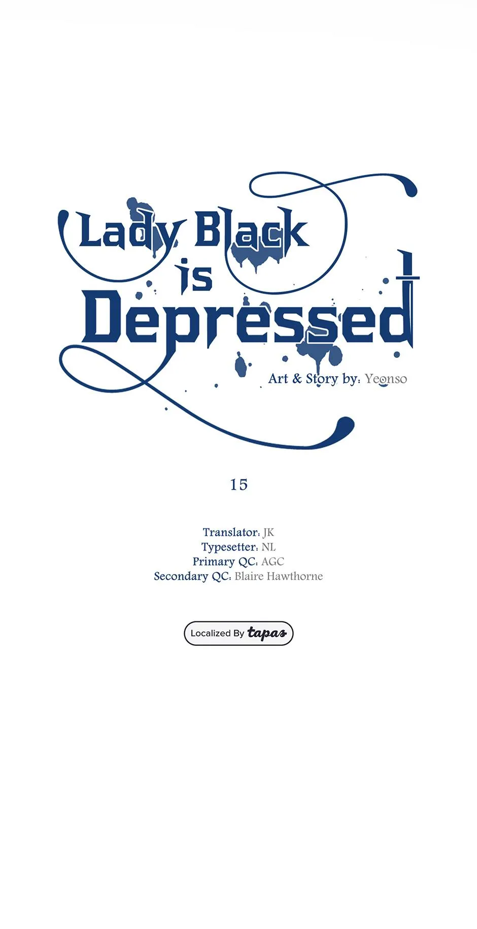 Read Lady Black is depressed chapter 15 image 8 on Lezhin