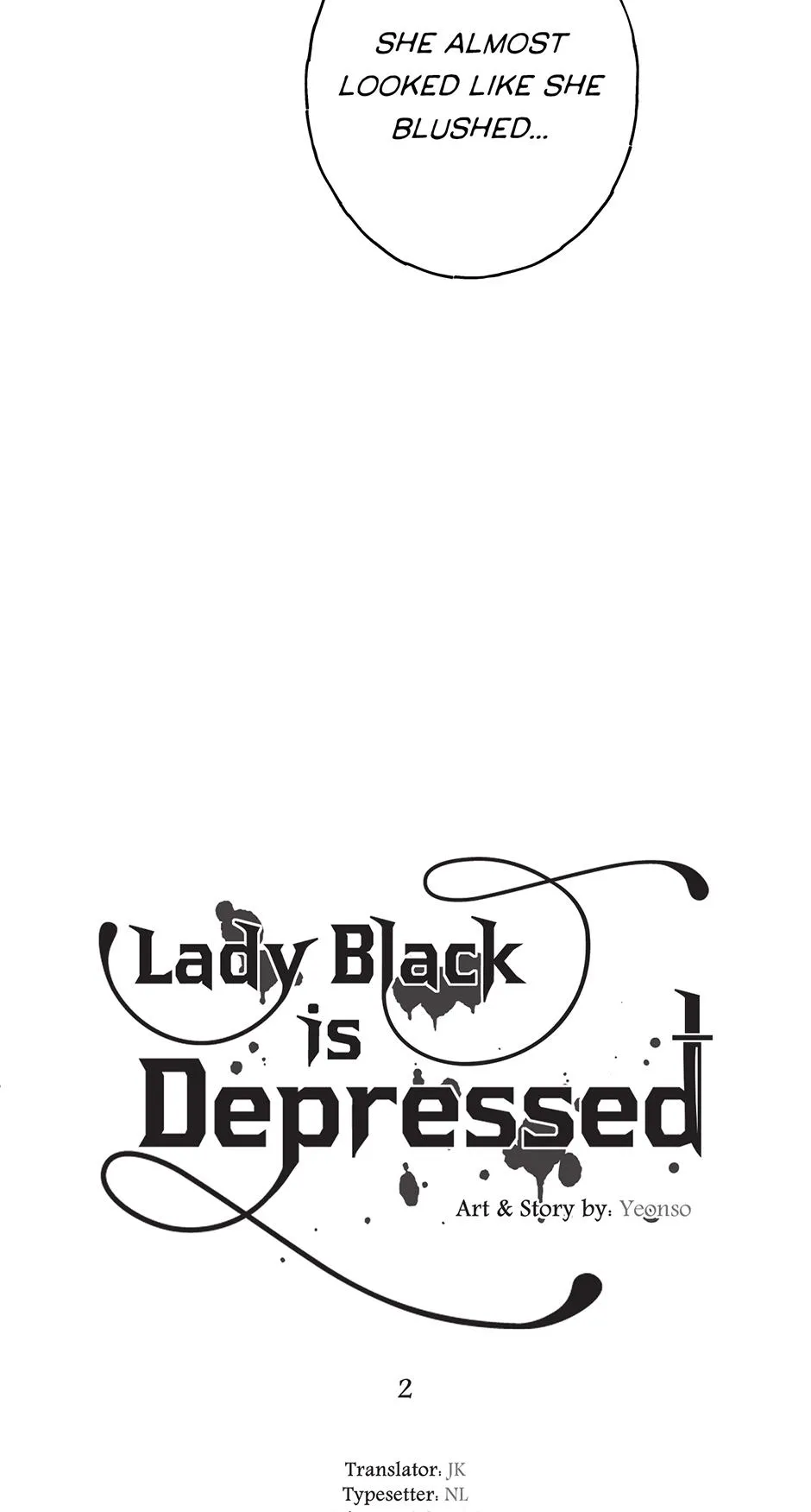 Read Lady Black is depressed chapter 2 image 9 on Lezhin