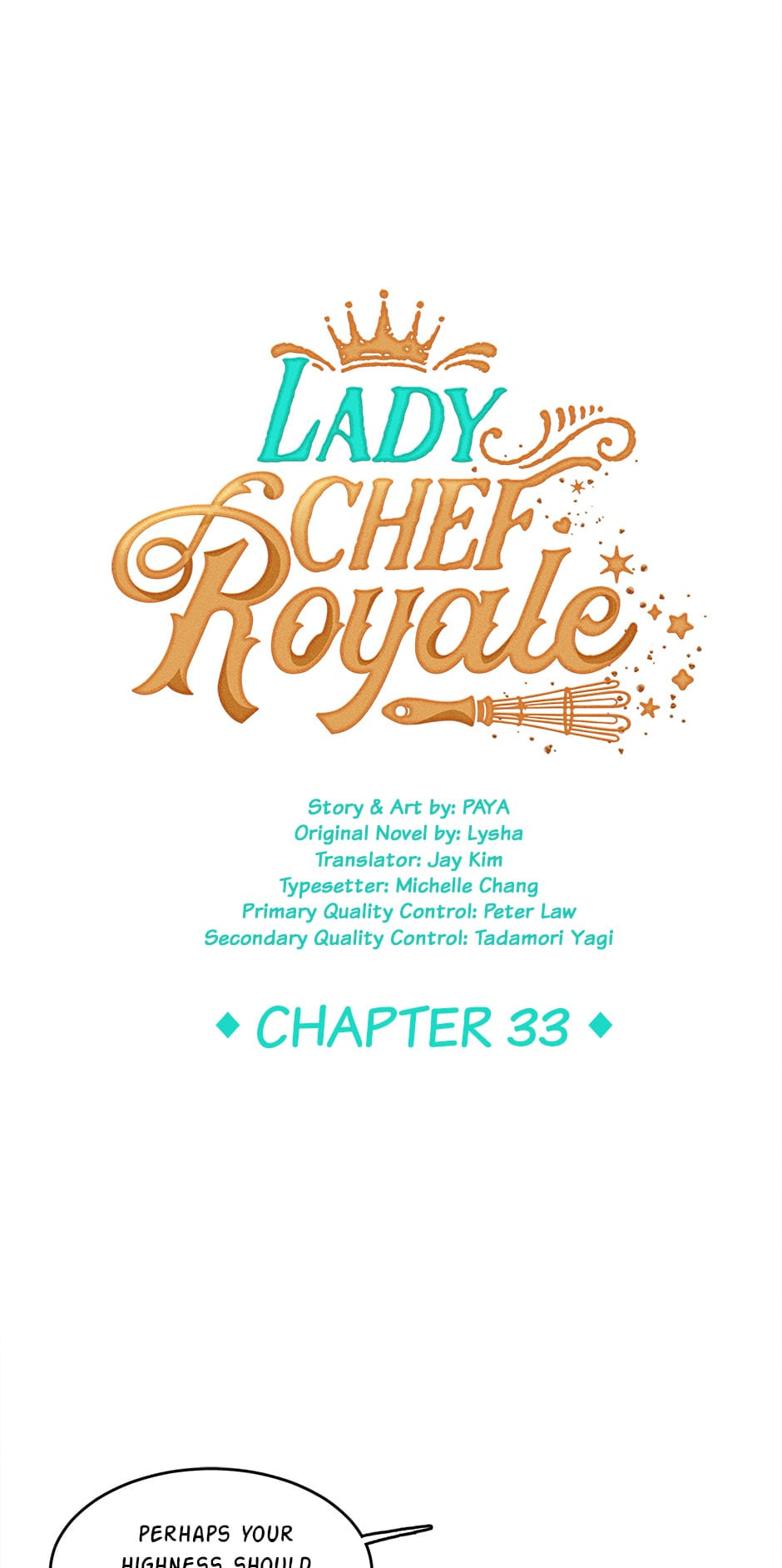 Read Lady Chef Royale chapter 33 image 1 on Lezhin