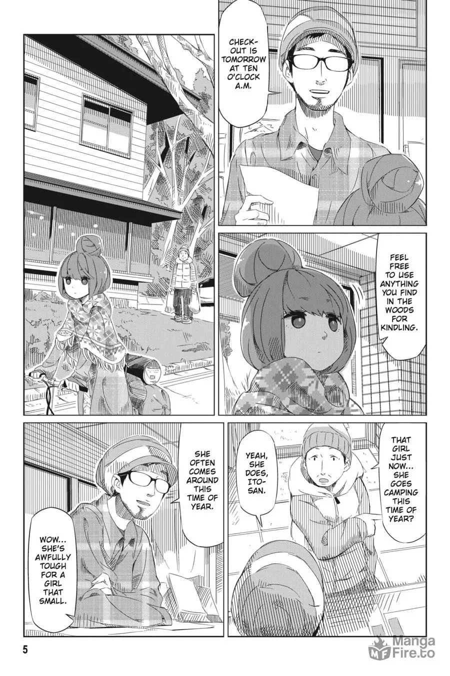 Read Laid-Back Camp chapter 1 image 2 on Lezhin