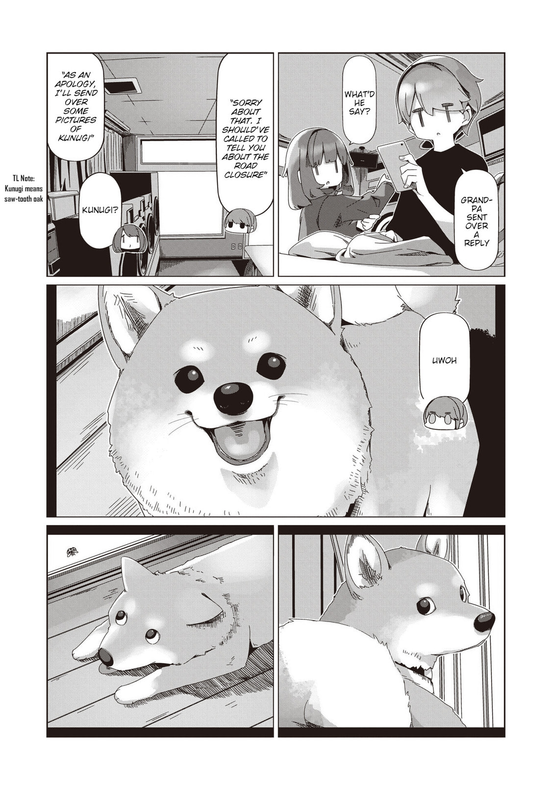 Read Laid-Back Camp chapter 104 image 15 on Lezhin