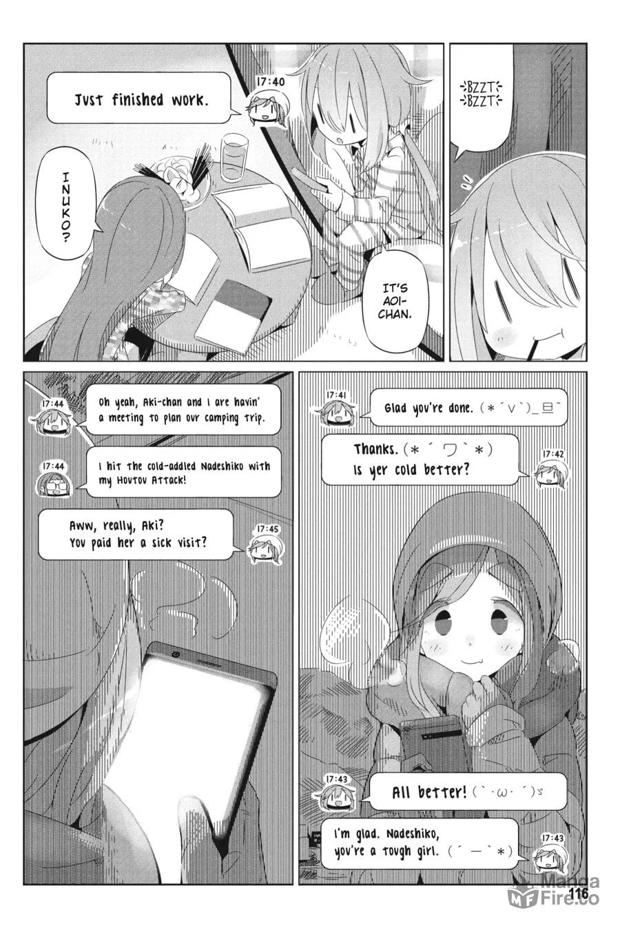 Read Laid-Back Camp chapter 17 image 23 on Lezhin