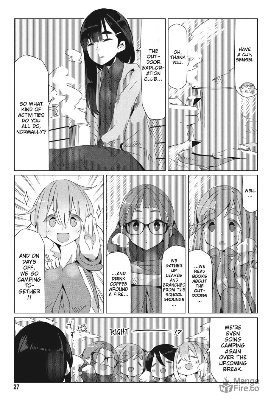 Read Laid-Back Camp chapter 19 image 24 on Lezhin