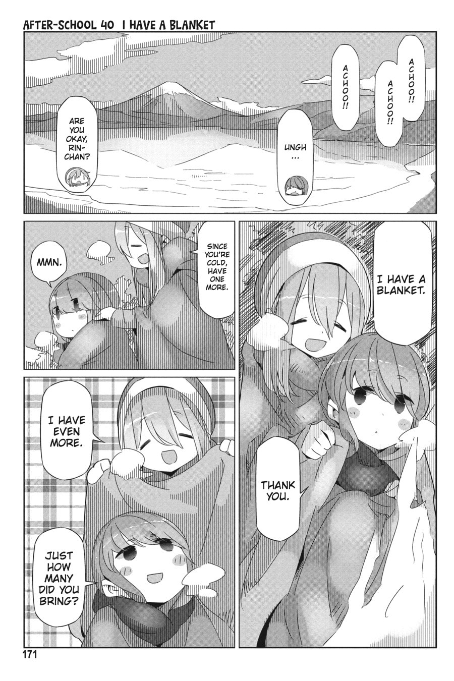 Read Laid-Back Camp chapter 28.1 image 26 on Lezhin