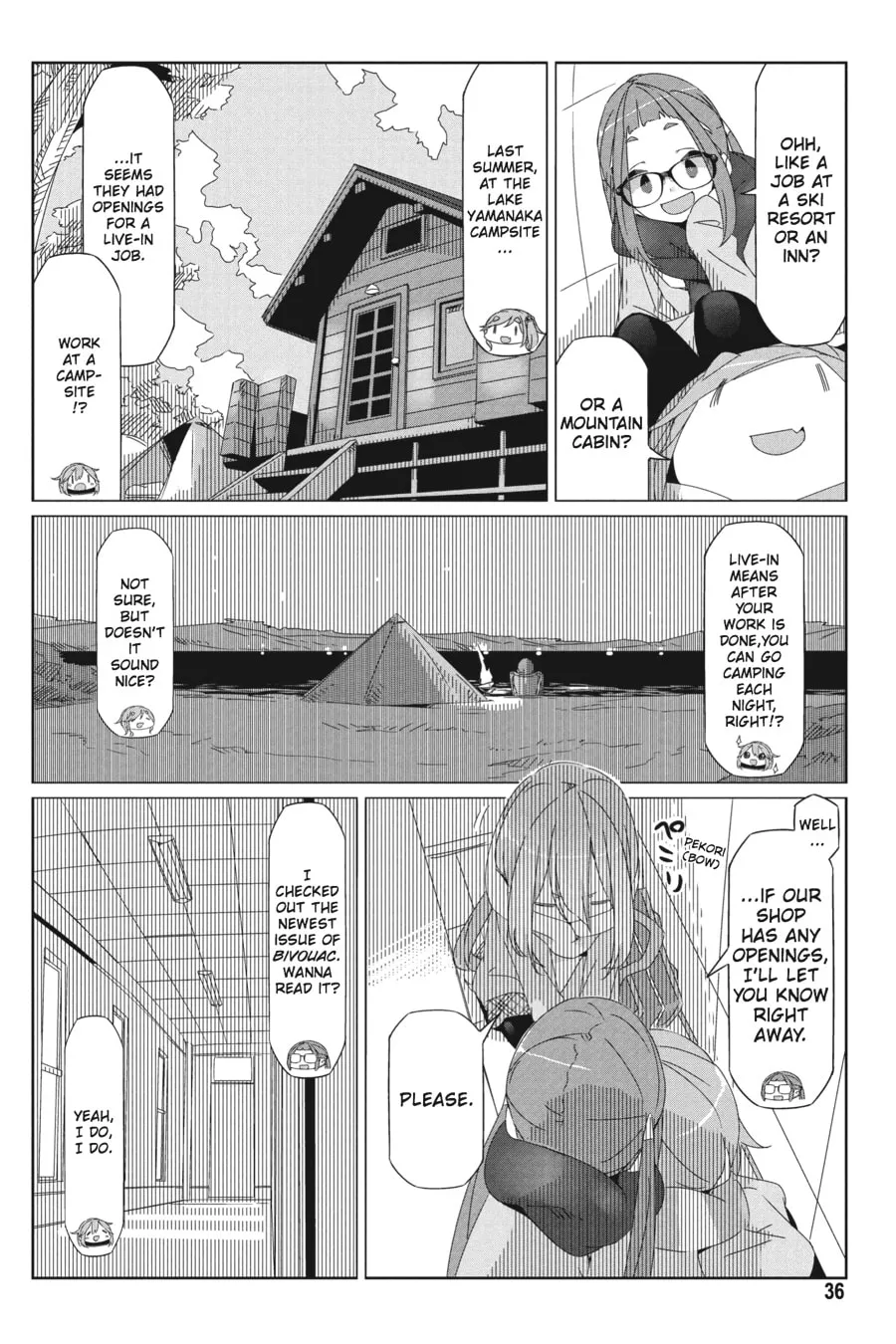 Read Laid-Back Camp chapter 30 image 7 on Lezhin