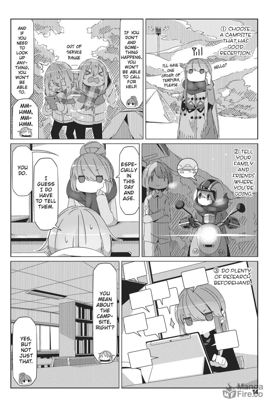 Read Laid-Back Camp chapter 35 image 11 on Lezhin