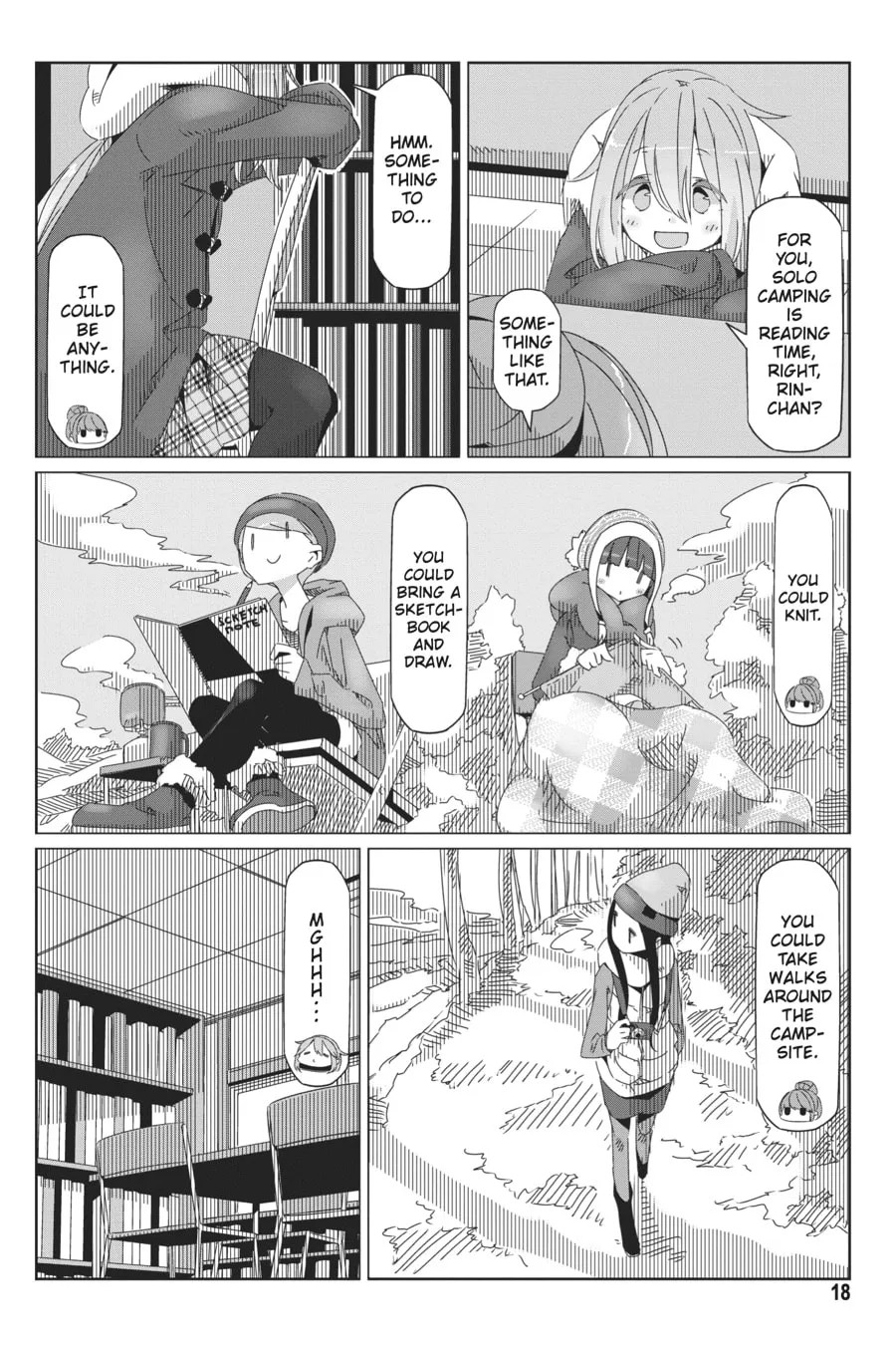 Read Laid-Back Camp chapter 35 image 15 on Lezhin