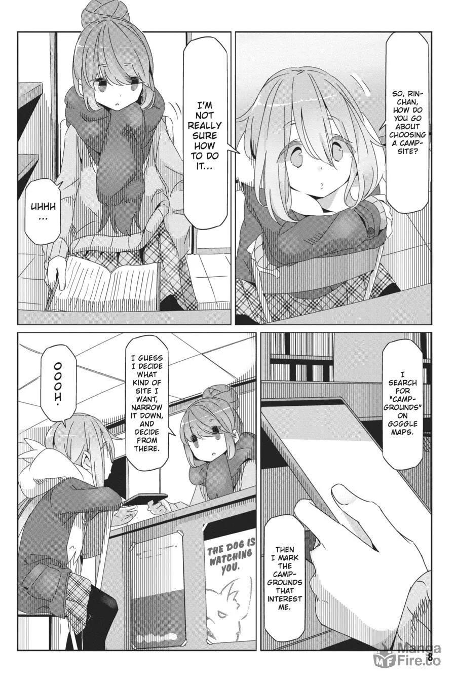Read Laid-Back Camp chapter 35 image 5 on Lezhin