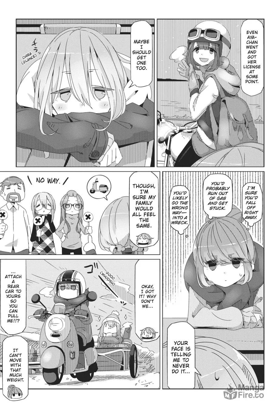 Read Laid-Back Camp chapter 35 image 8 on Lezhin