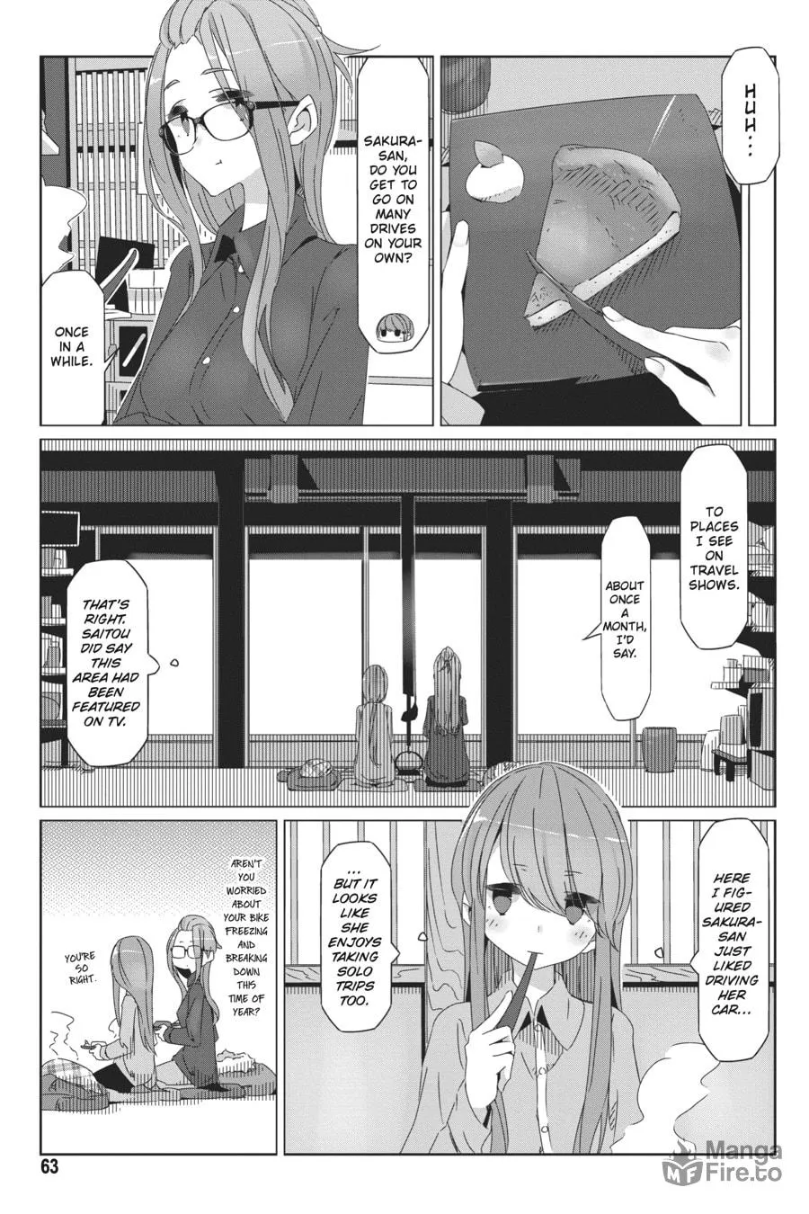 Read Laid-Back Camp chapter 37 image 8 on Lezhin