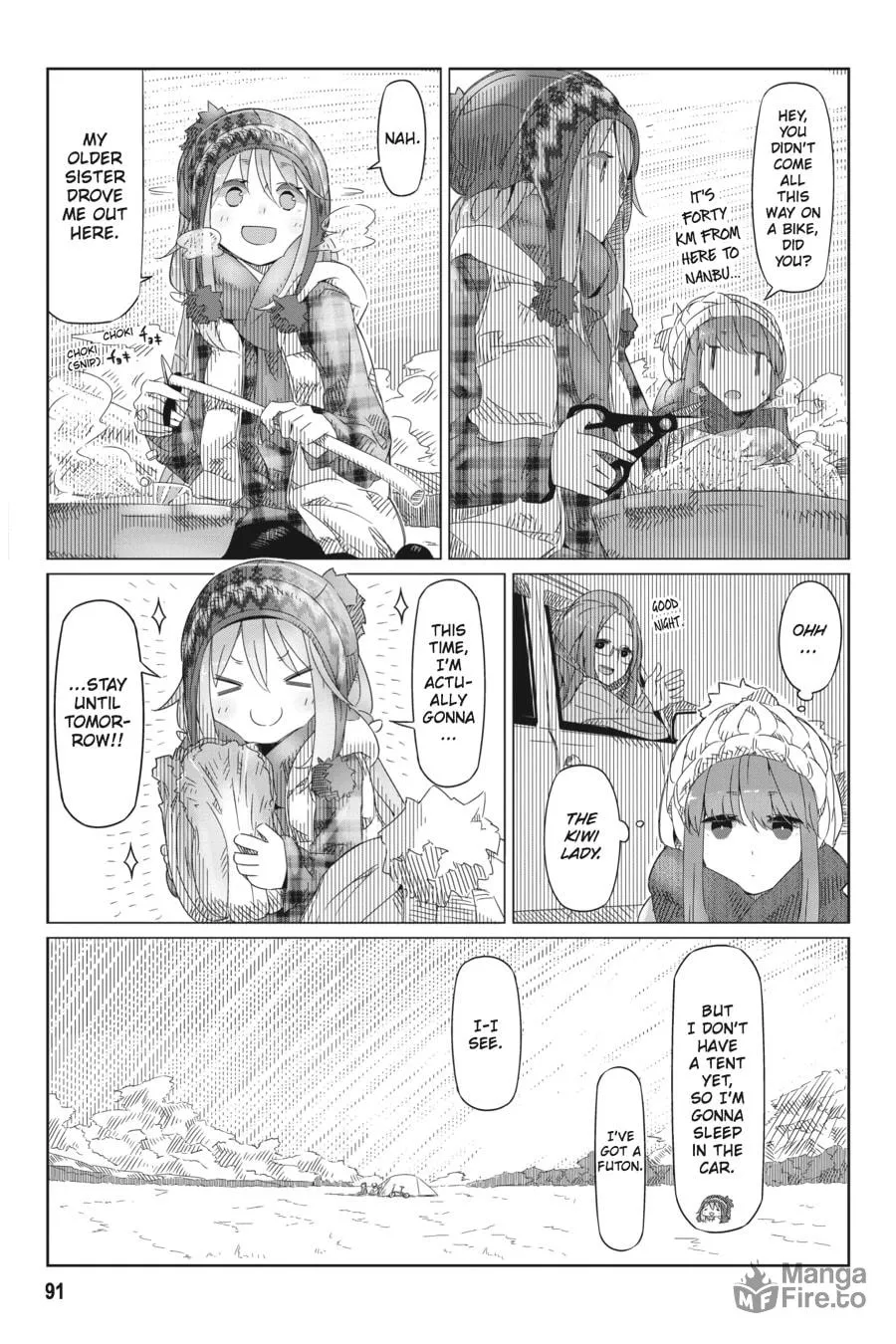 Read Laid-Back Camp chapter 4 image 2 on Lezhin