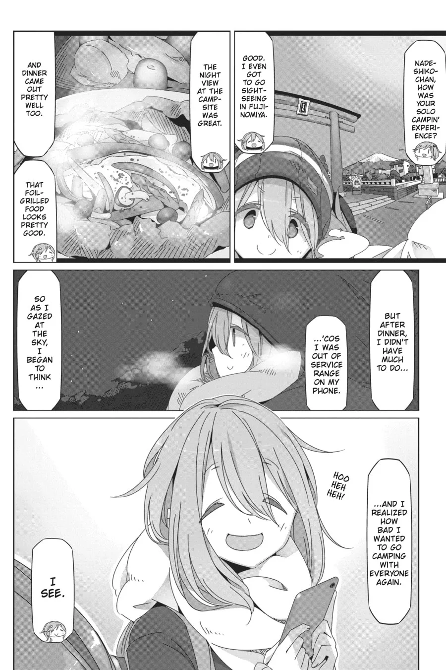 Read Laid-Back Camp chapter 40 image 1 on Lezhin