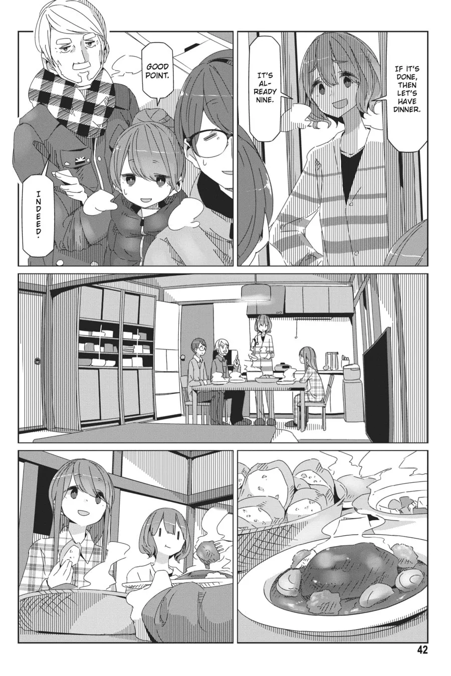 Read Laid-Back Camp chapter 42 image 13 on Lezhin