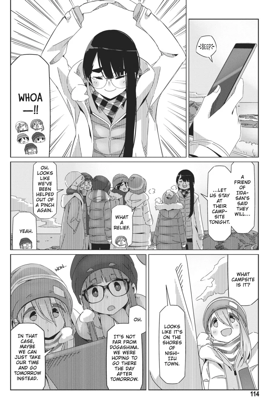 Read Laid-Back Camp chapter 45 image 7 on Lezhin