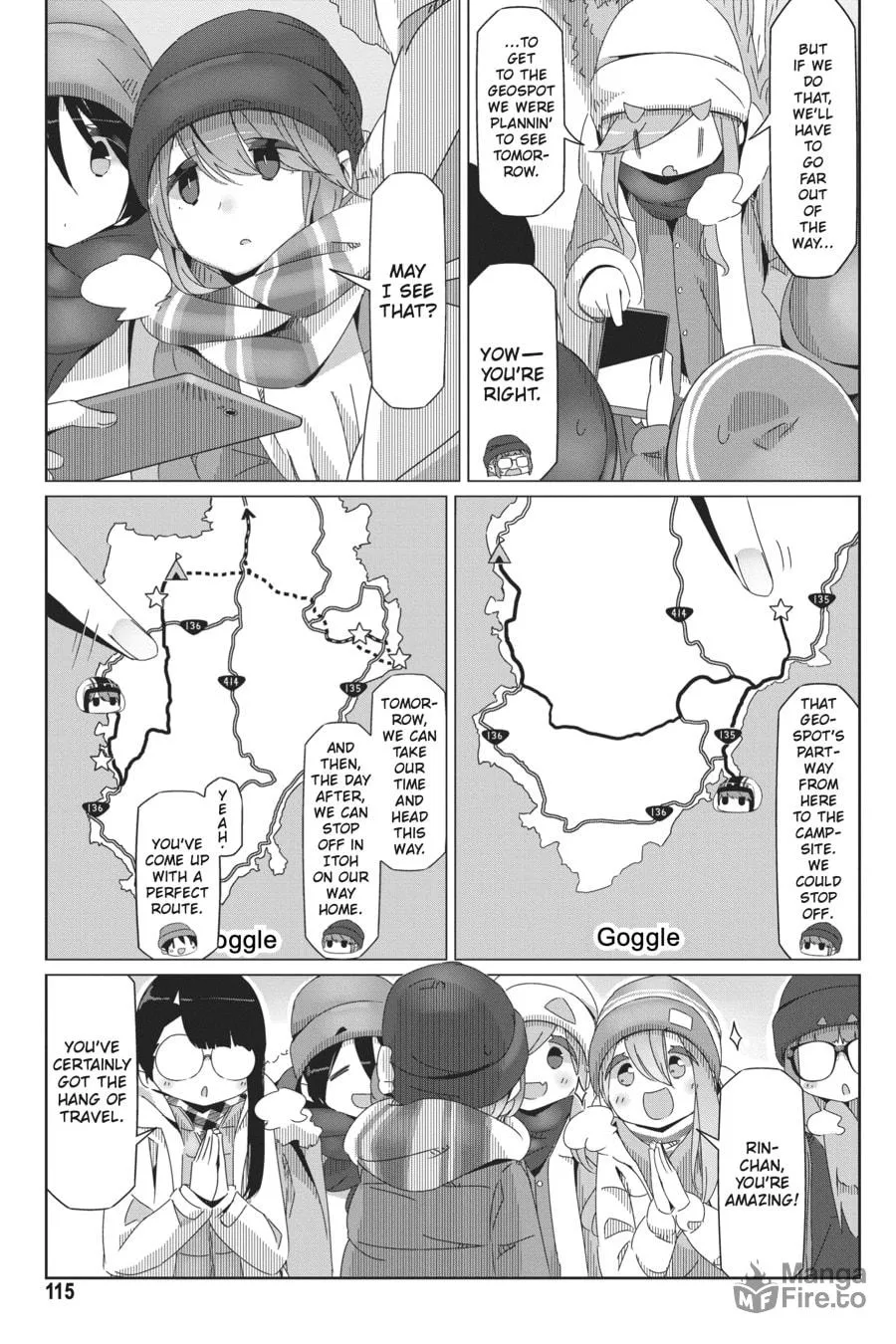 Read Laid-Back Camp chapter 45 image 8 on Lezhin