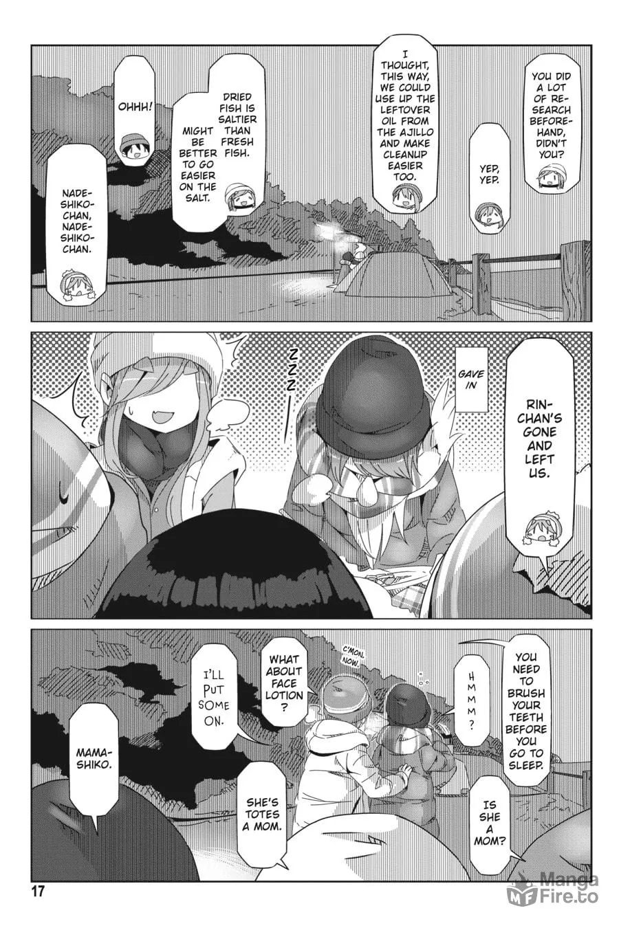 Read Laid-Back Camp chapter 47 image 14 on Lezhin