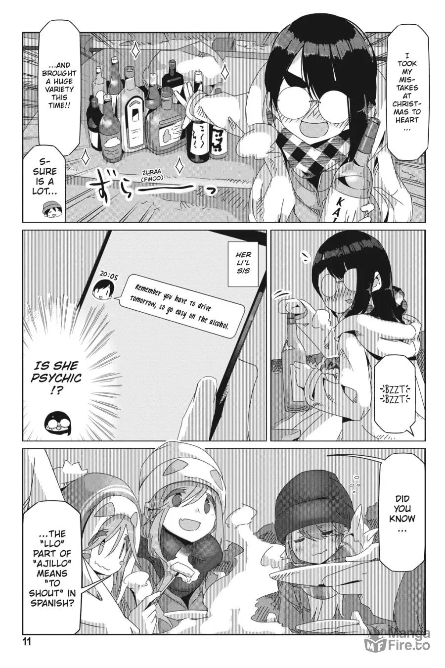 Read Laid-Back Camp chapter 47 image 8 on Lezhin