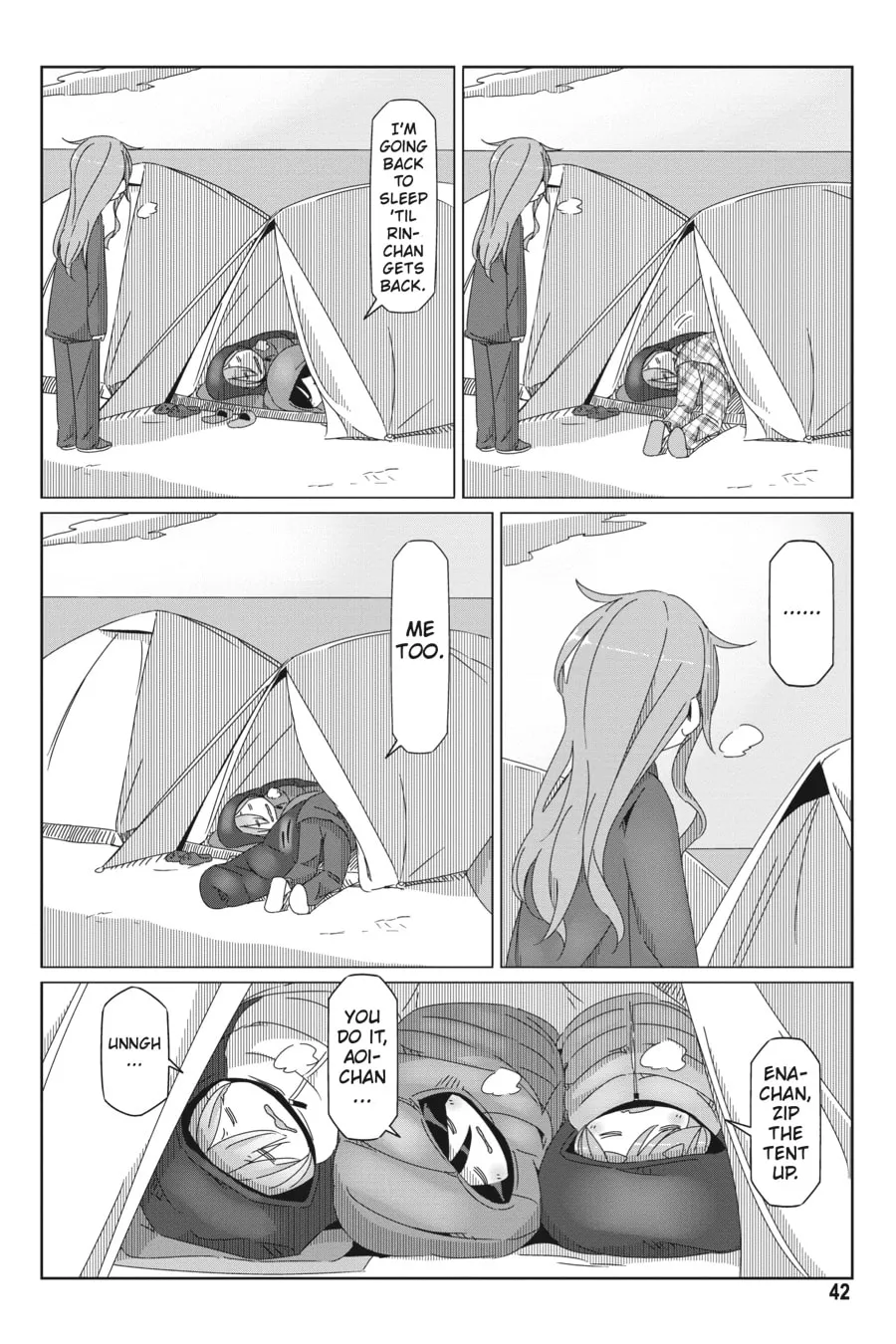 Read Laid-Back Camp chapter 48 image 13 on Lezhin