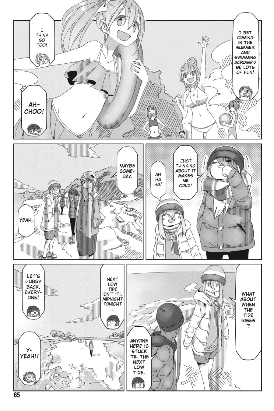 Read Laid-Back Camp chapter 49 image 10 on Lezhin
