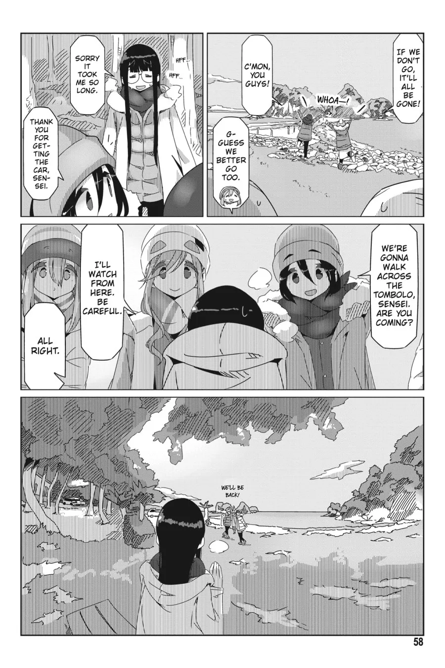 Read Laid-Back Camp chapter 49 image 3 on Lezhin