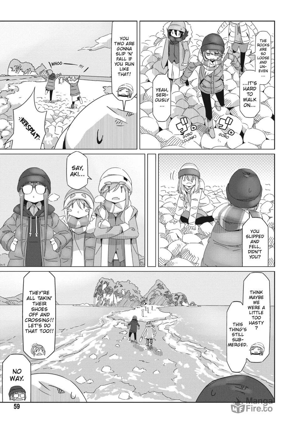 Read Laid-Back Camp chapter 49 image 4 on Lezhin