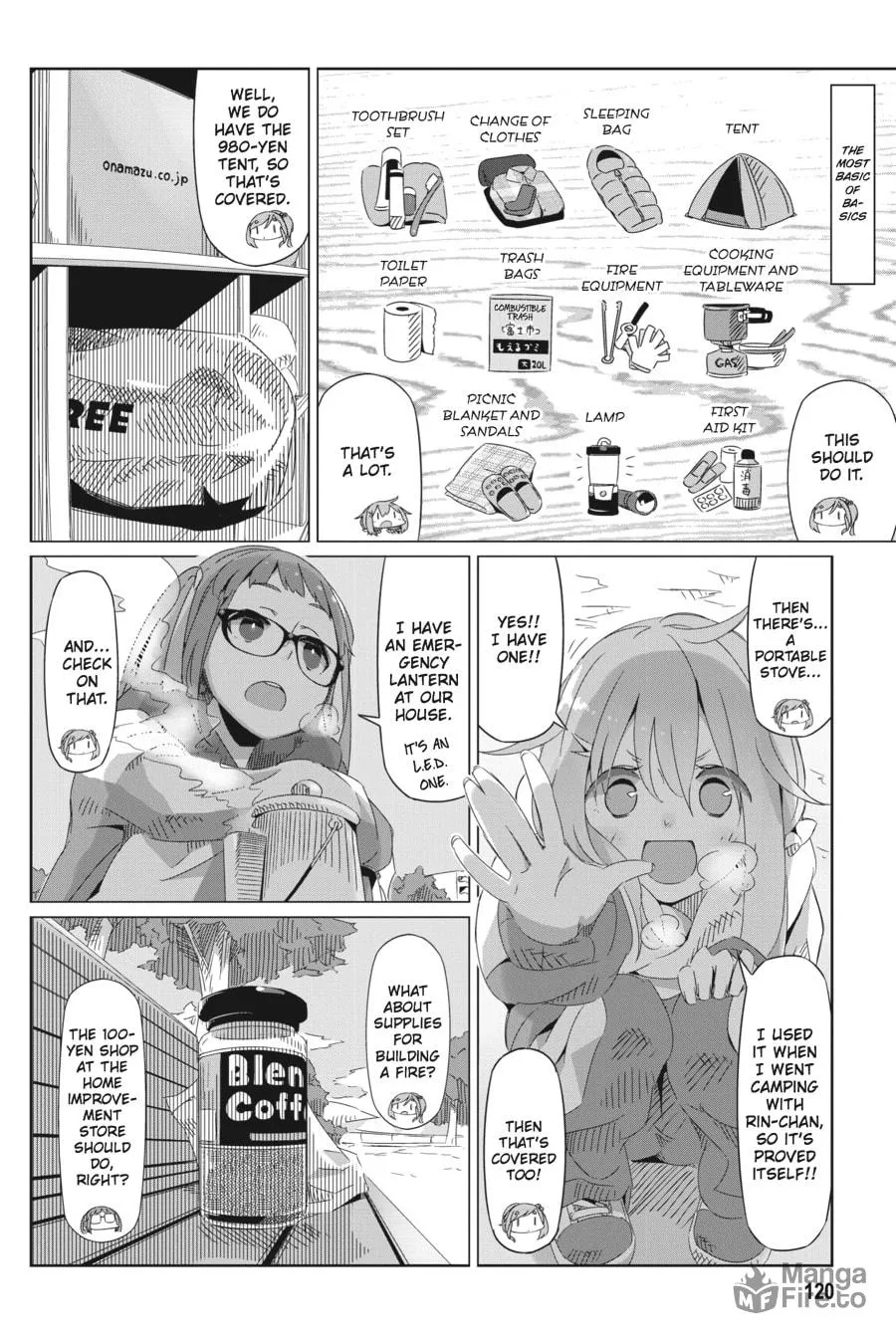 Read Laid-Back Camp chapter 5 image 5 on Lezhin