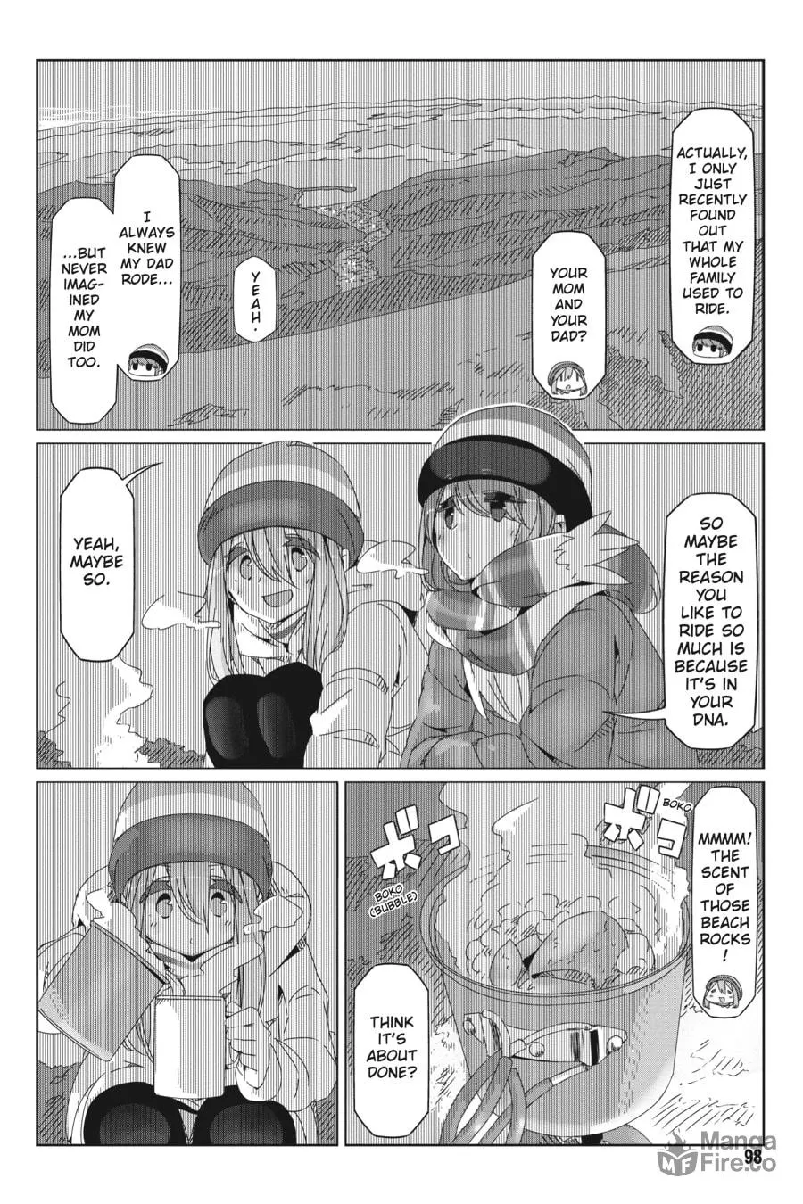 Read Laid-Back Camp chapter 50 image 17 on Lezhin