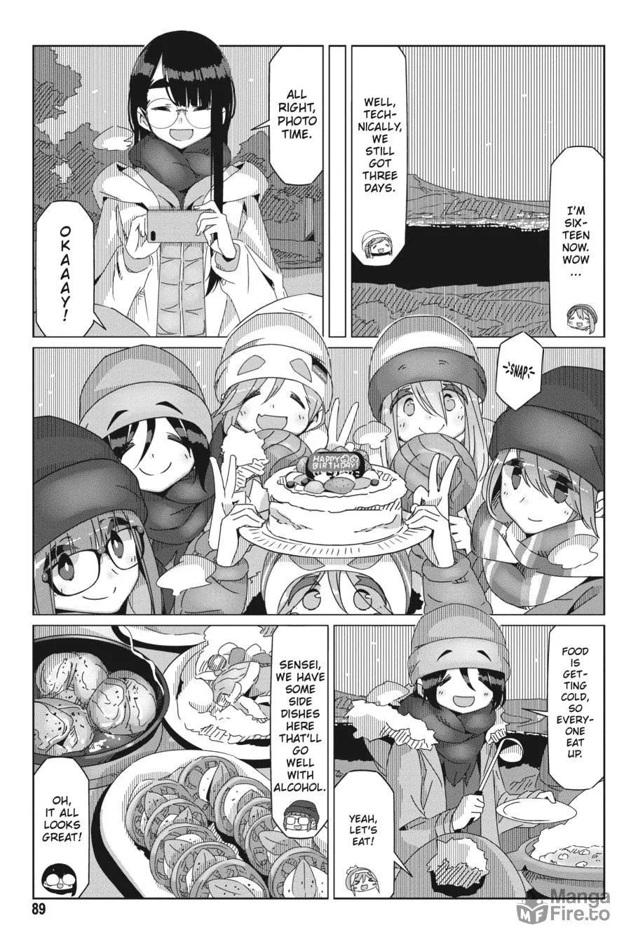 Read Laid-Back Camp chapter 50 image 8 on Lezhin
