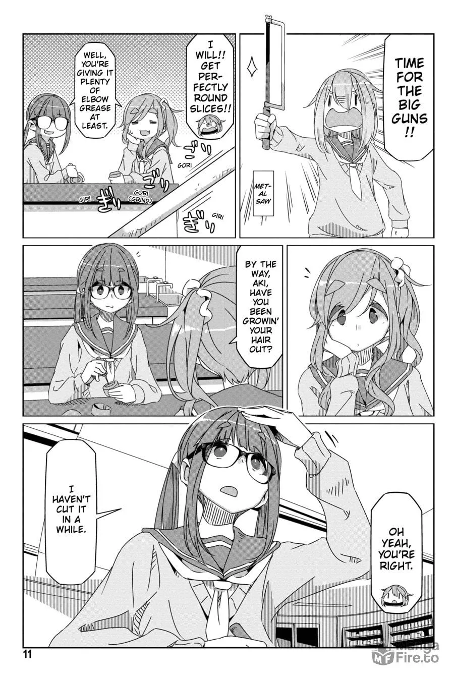 Read Laid-Back Camp chapter 53 image 8 on Lezhin
