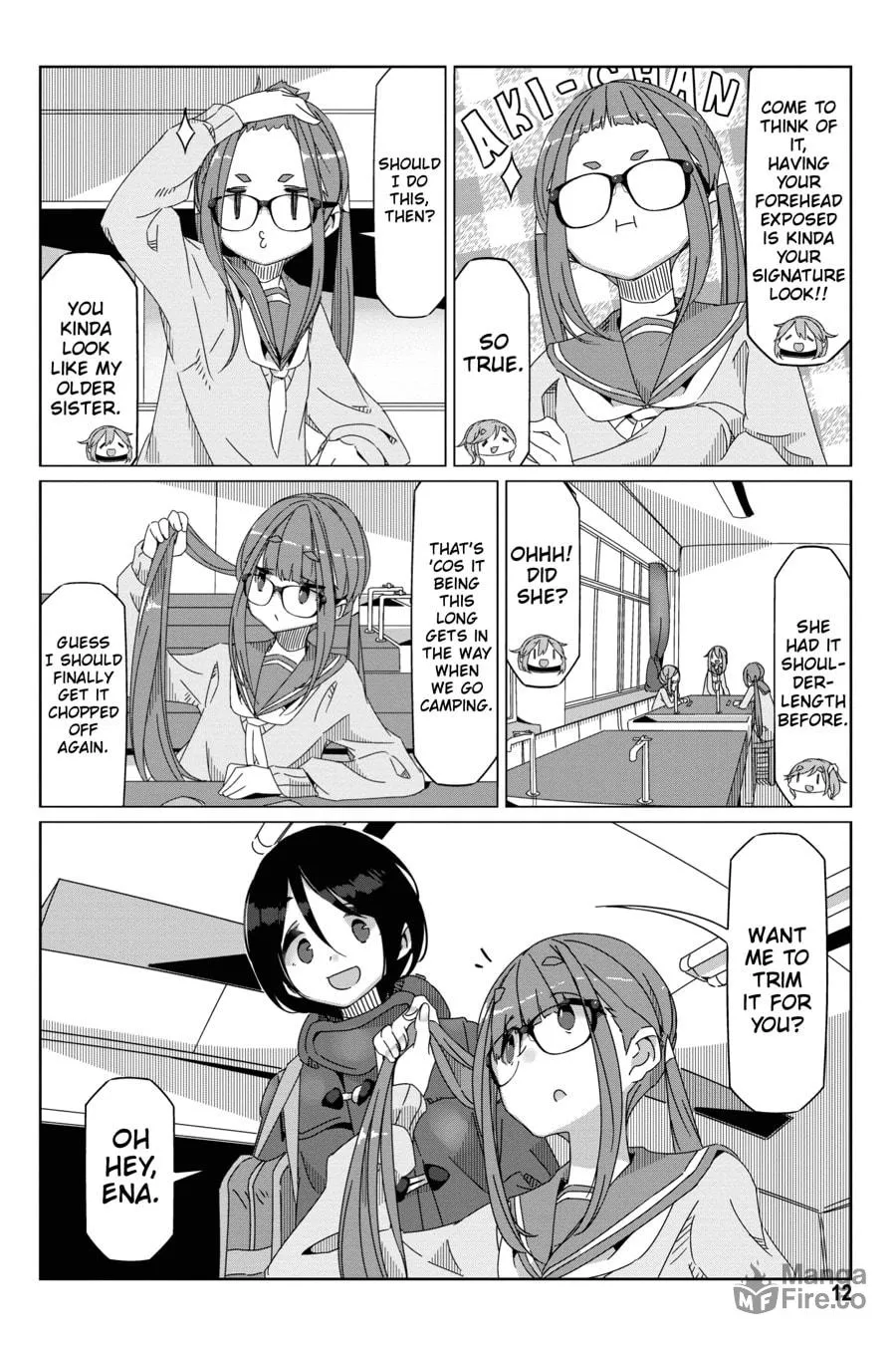 Read Laid-Back Camp chapter 53 image 9 on Lezhin