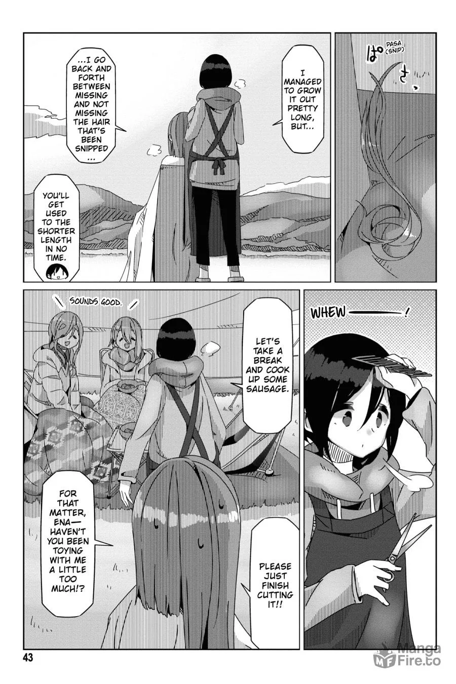 Read Laid-Back Camp chapter 54 image 14 on Lezhin