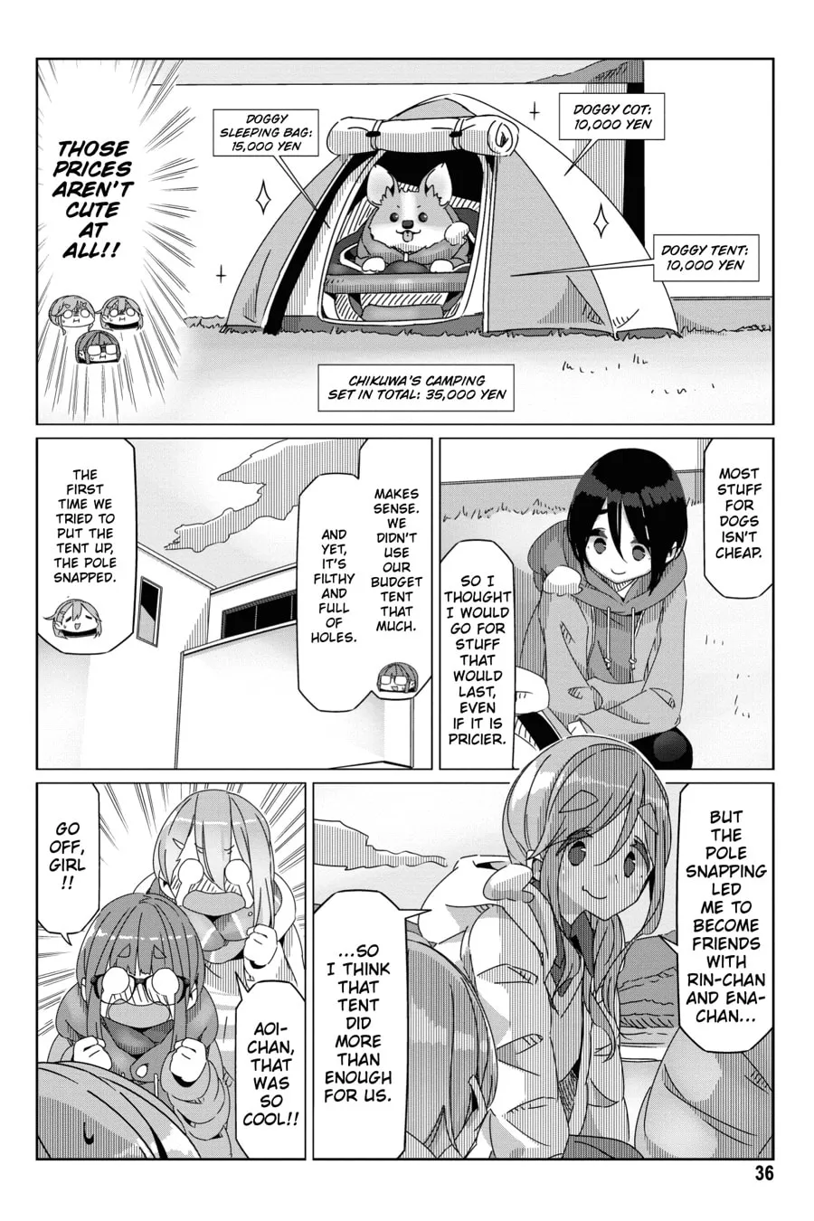 Read Laid-Back Camp chapter 54 image 7 on Lezhin