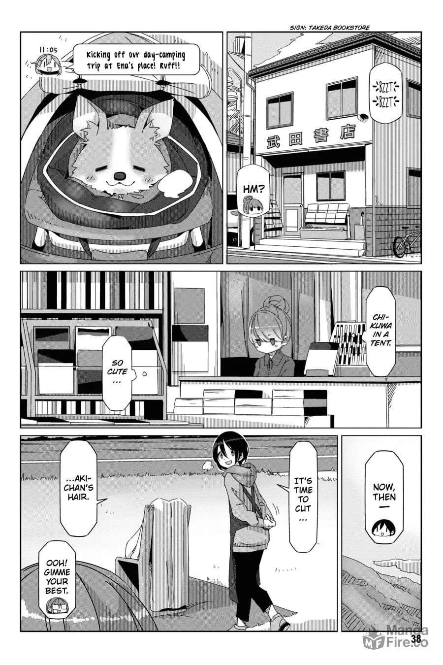 Read Laid-Back Camp chapter 54 image 9 on Lezhin