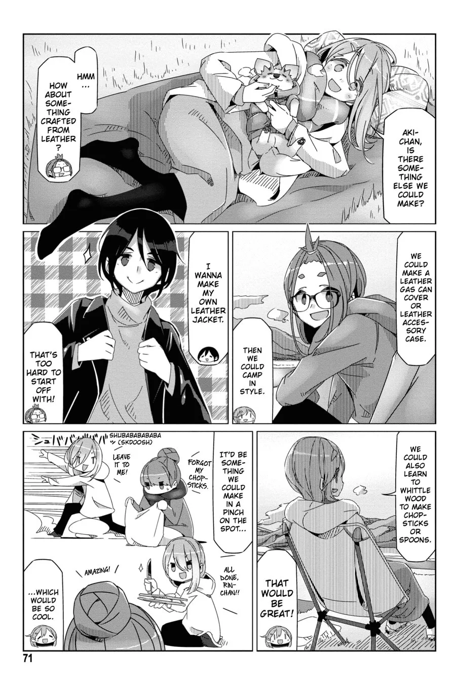Read Laid-Back Camp chapter 55 image 16 on Lezhin