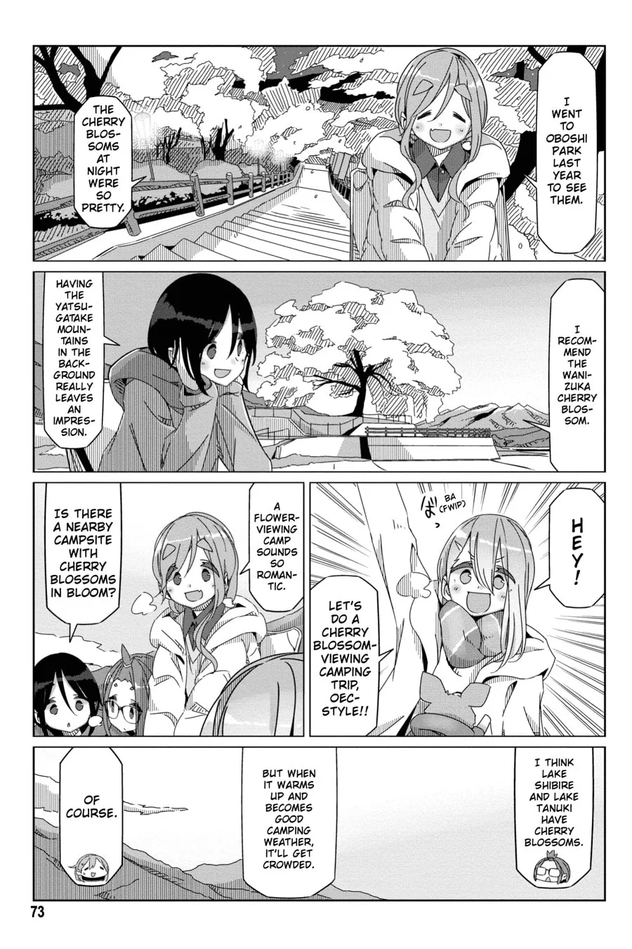 Read Laid-Back Camp chapter 55 image 18 on Lezhin