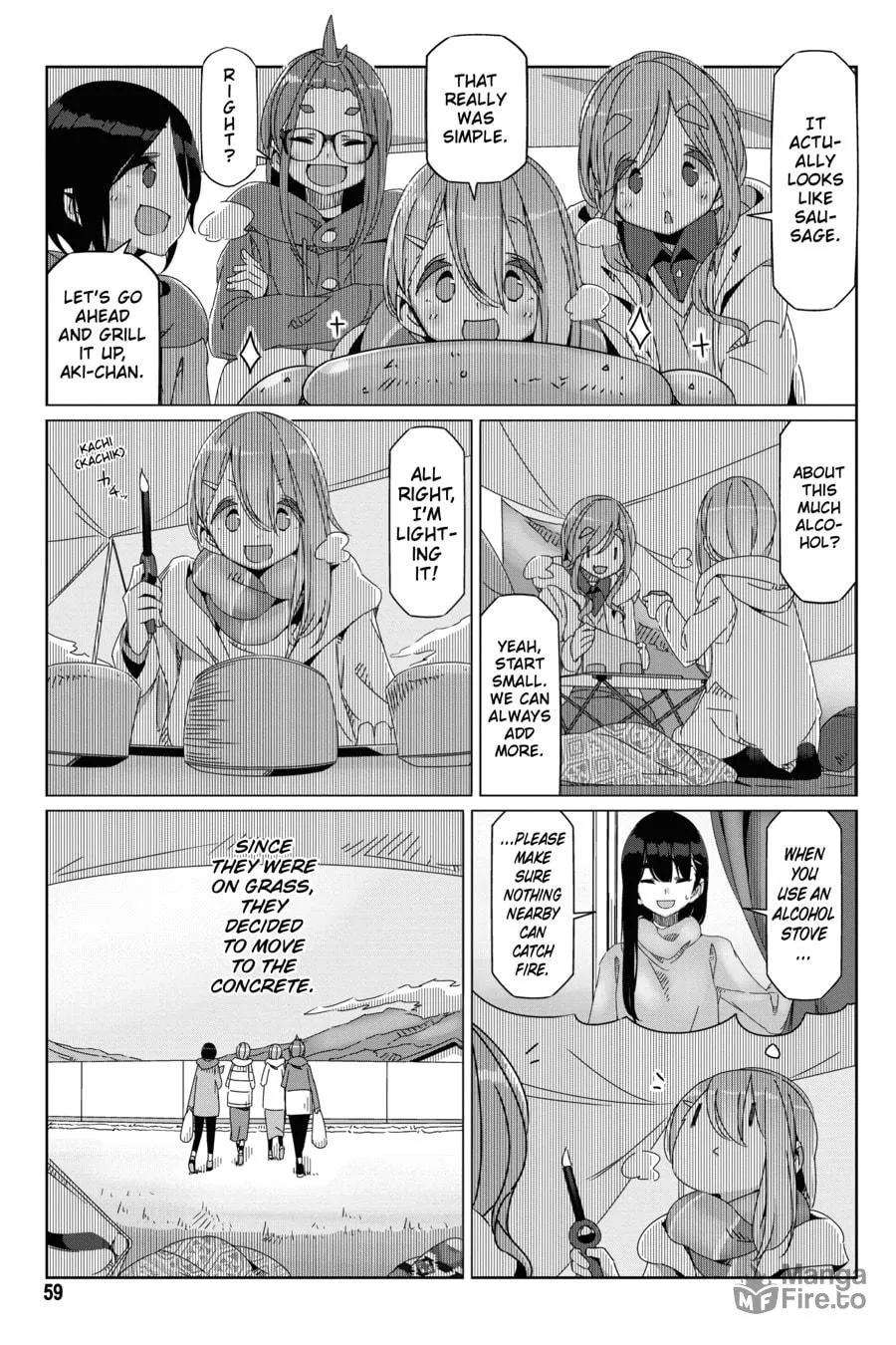 Read Laid-Back Camp chapter 55 image 4 on Lezhin