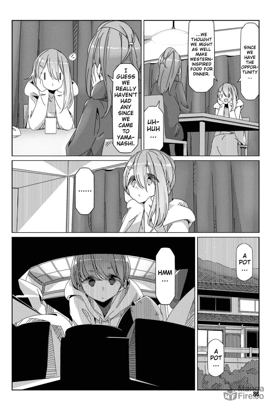 Read Laid-Back Camp chapter 56 image 5 on Lezhin