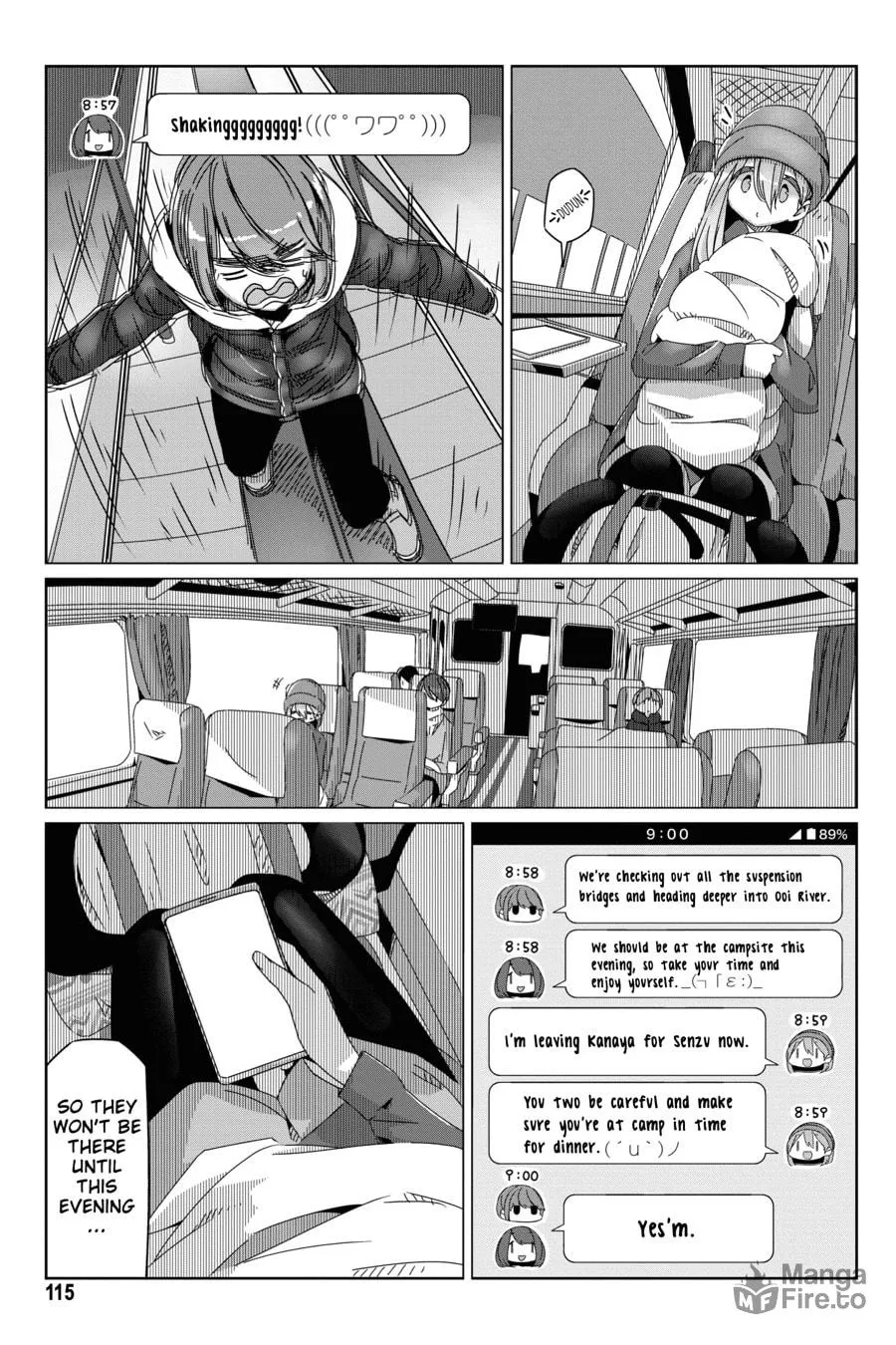 Read Laid-Back Camp chapter 57 image 8 on Lezhin