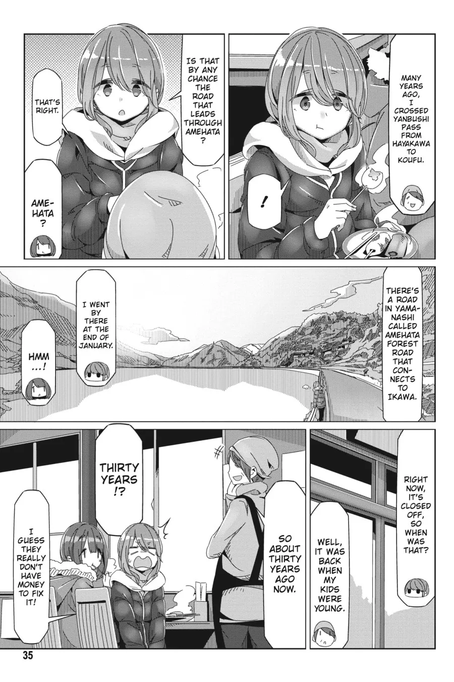 Read Laid-Back Camp chapter 59 image 6 on Lezhin