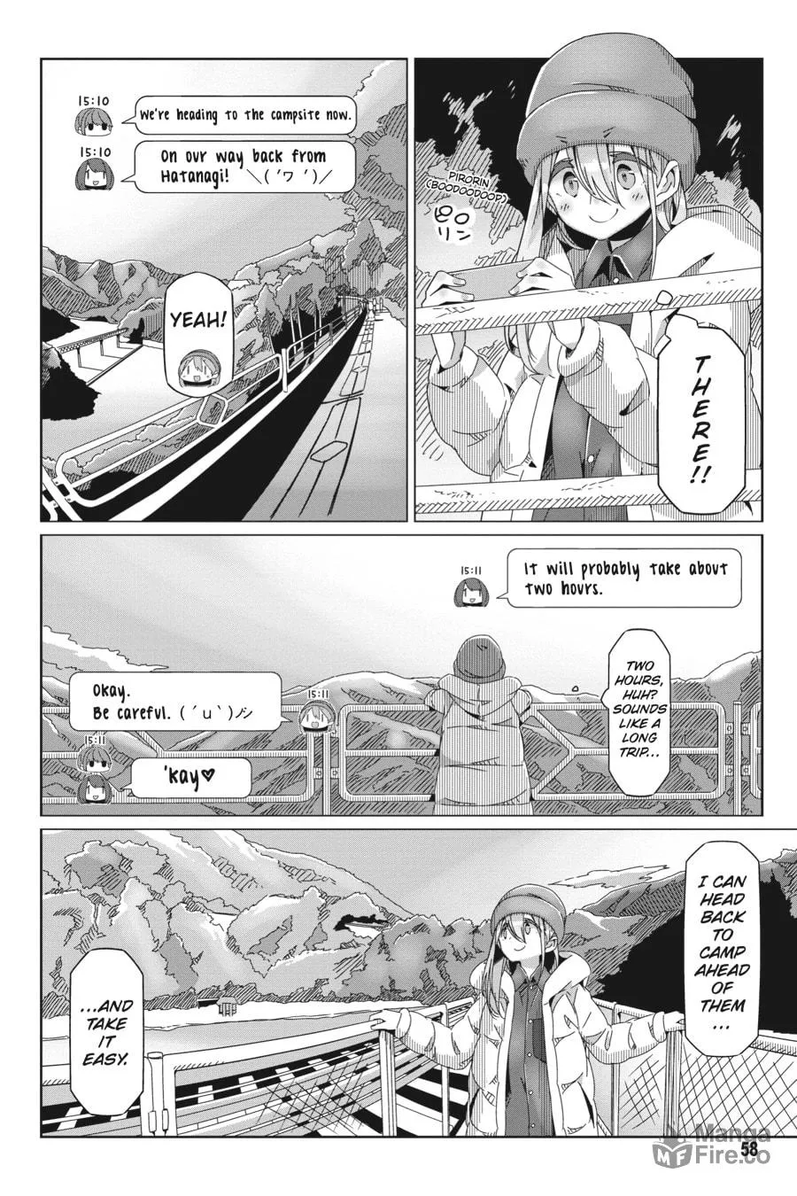 Read Laid-Back Camp chapter 60 image 2 on Lezhin