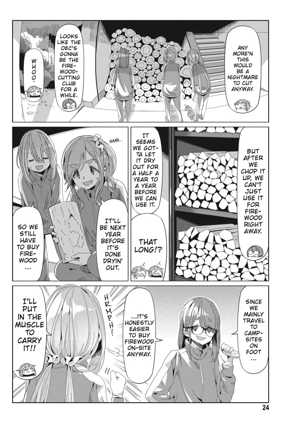 Read Laid-Back Camp chapter 64 image 21 on Lezhin