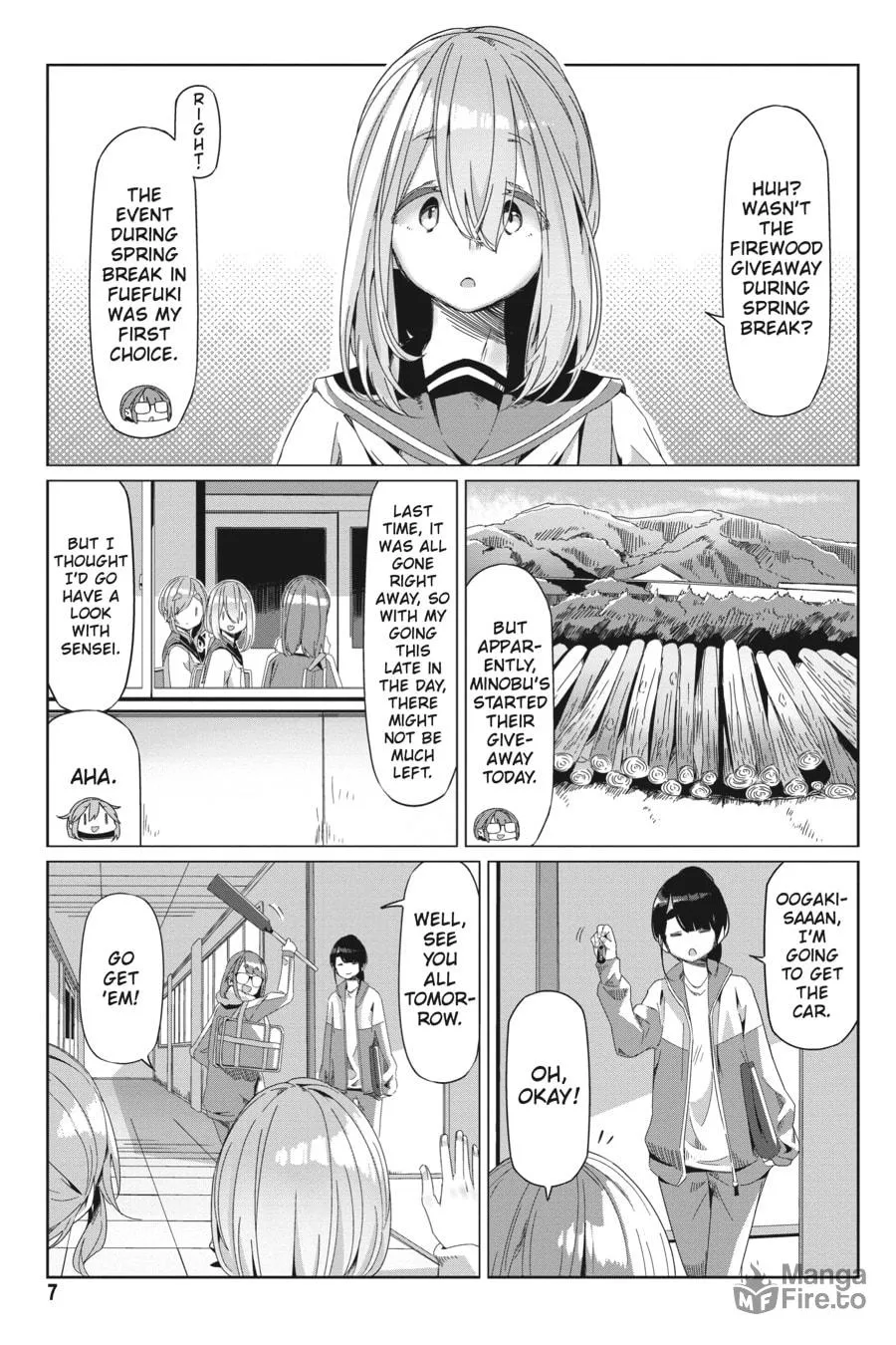 Read Laid-Back Camp chapter 64 image 4 on Lezhin