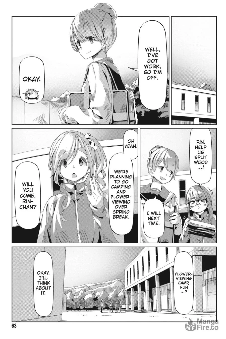 Read Laid-Back Camp chapter 66 image 8 on Lezhin