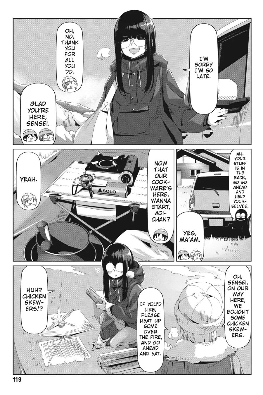Read Laid-Back Camp chapter 68 image 12 on Lezhin