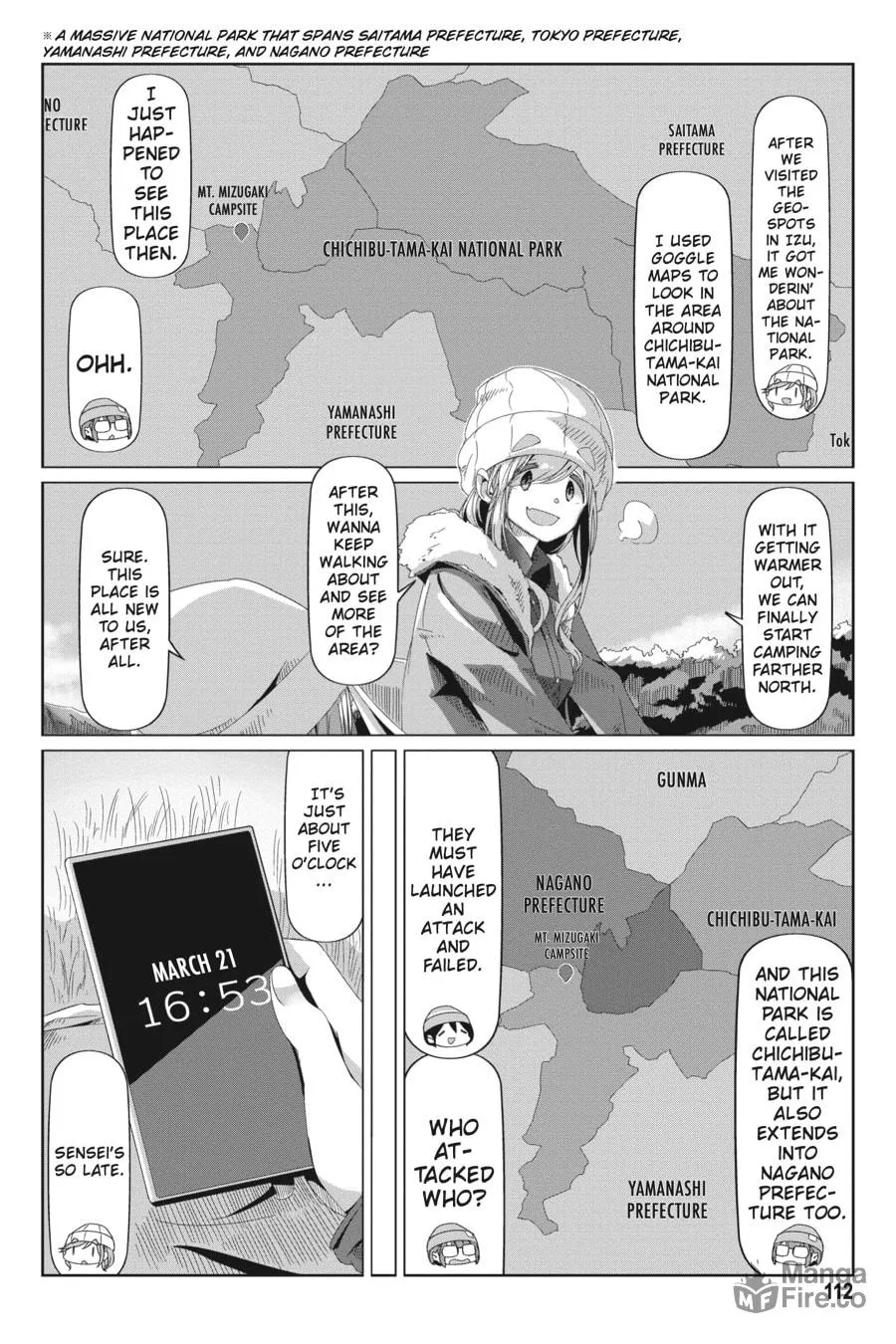 Read Laid-Back Camp chapter 68 image 5 on Lezhin