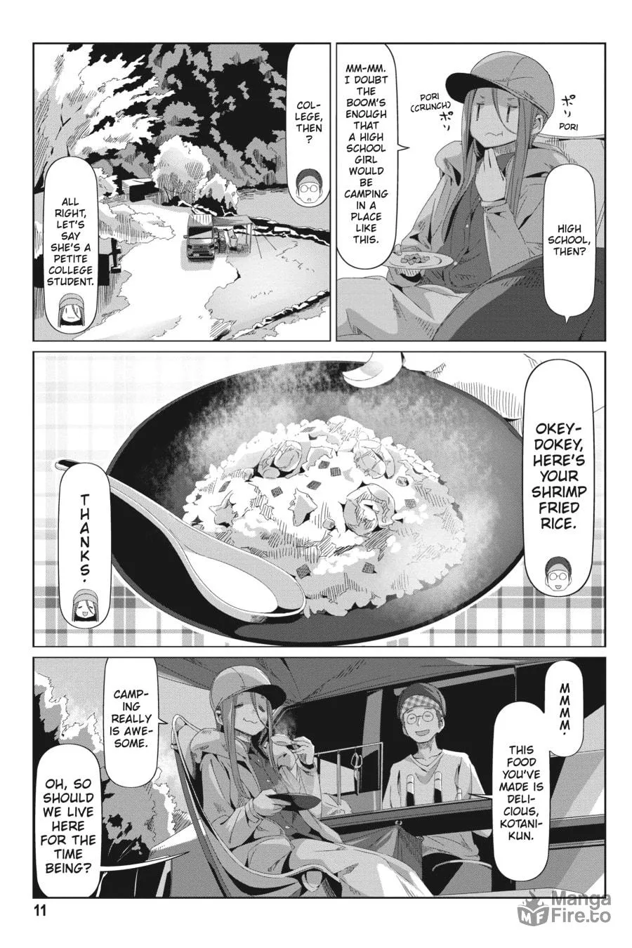 Read Laid-Back Camp chapter 70 image 8 on Lezhin