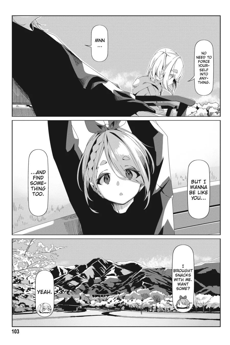 Read Laid-Back Camp chapter 73 image 22 on Lezhin